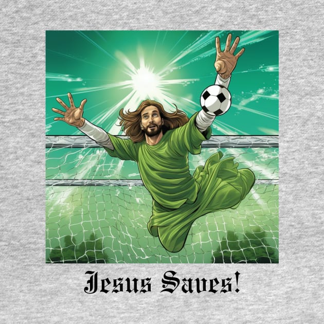 Jesus Saves (Goalkeeper) by JSInspired